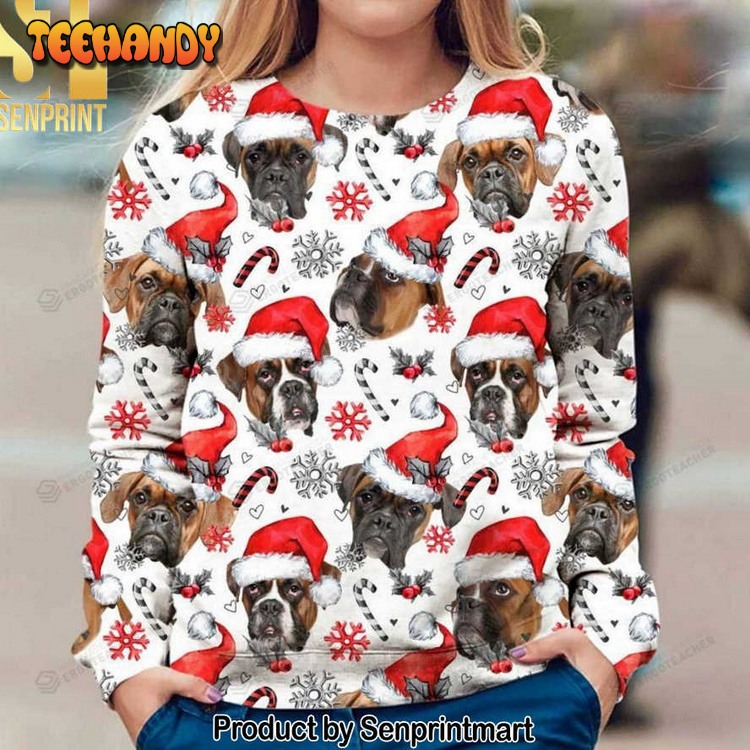 boxer xmas decor knitting pattern ugly xmas sweater 6f8uh