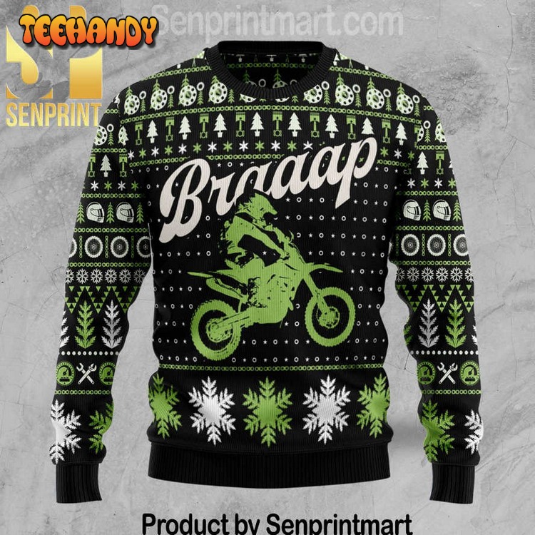 braaap moto holiday gifts wool knitting ugly xmas sweater 1lzgt