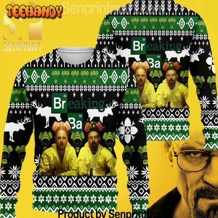 breaking bad chirtmas time ugly xmas sweater vlbpr