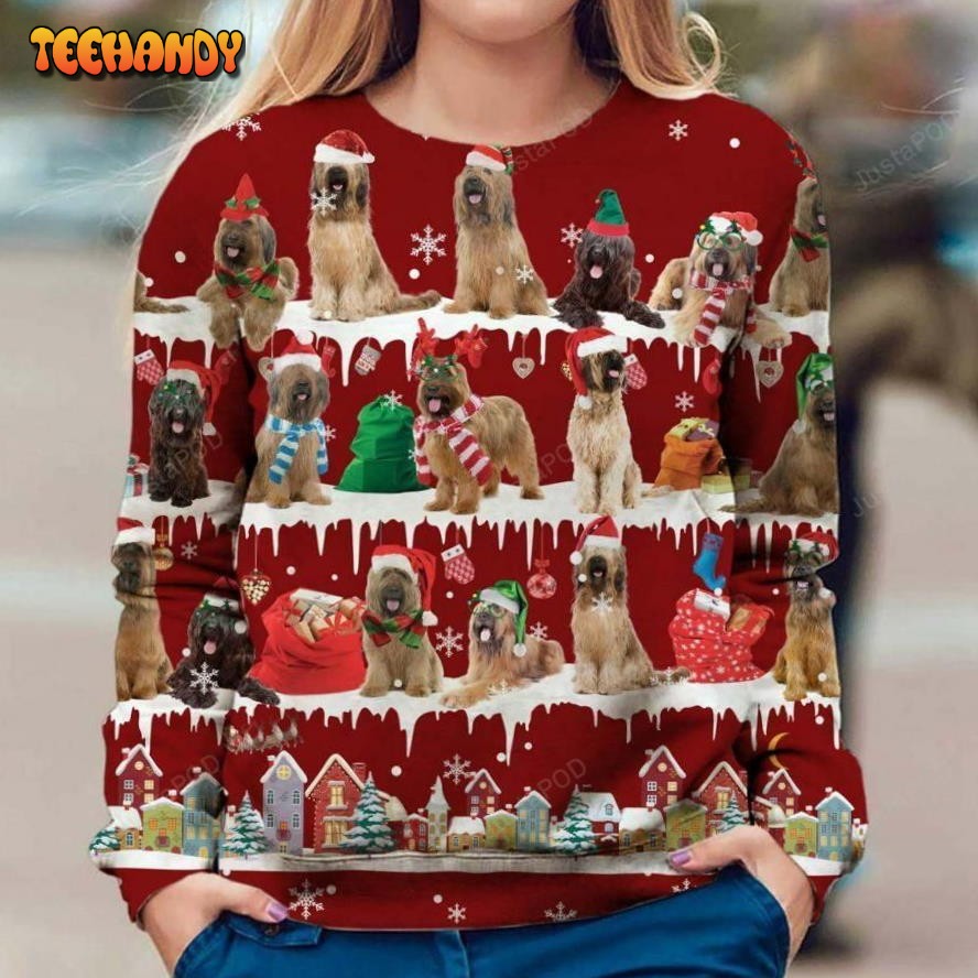 briard dog christmas ugly sweater ugly sweater christmas sweaters t5hq4