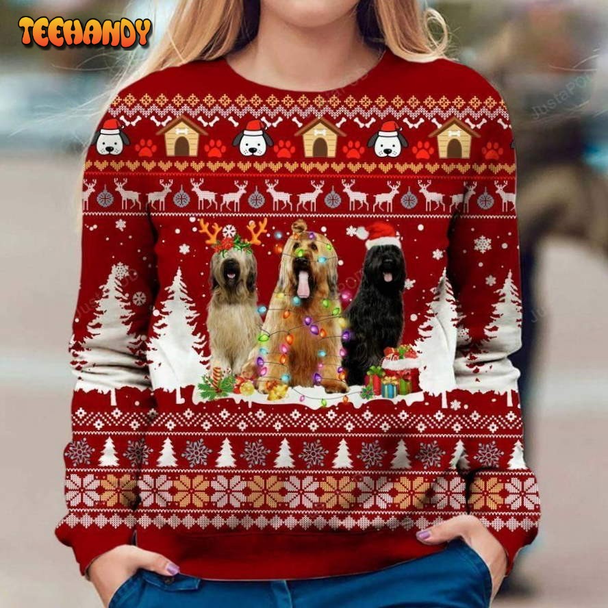 briard dog ugly christmas sweater all over print sweatshirt ugly sweater ck0dy