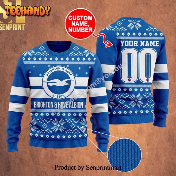 brighton and hove albion ugly xmas sweater skqmc