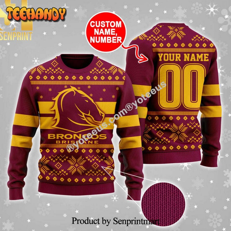 brisbane broncos ugly xmas sweater 5g2x5