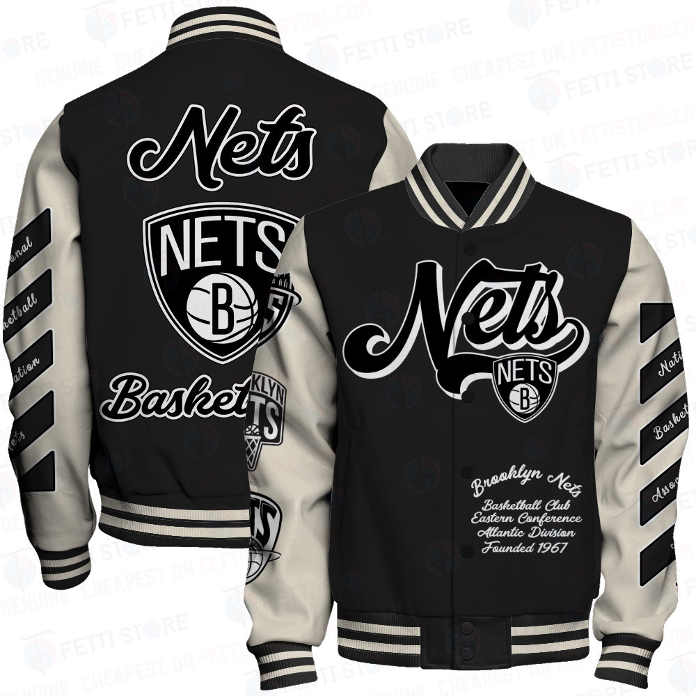 brooklyn nets nba baseball varsity jacket baseball jacket all over print sfat v14 6ulda