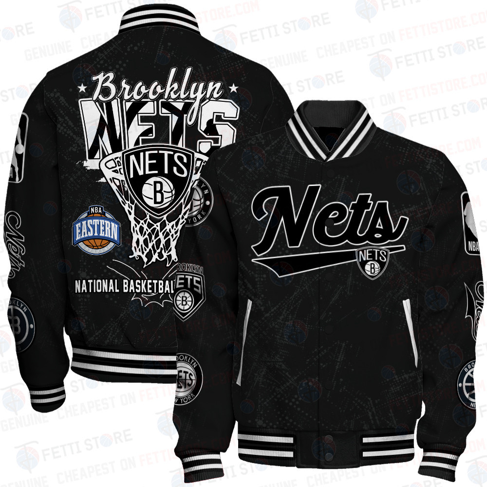 brooklyn nets nba baseball varsity jacket baseball jacket all over print sfat v20 wst3o