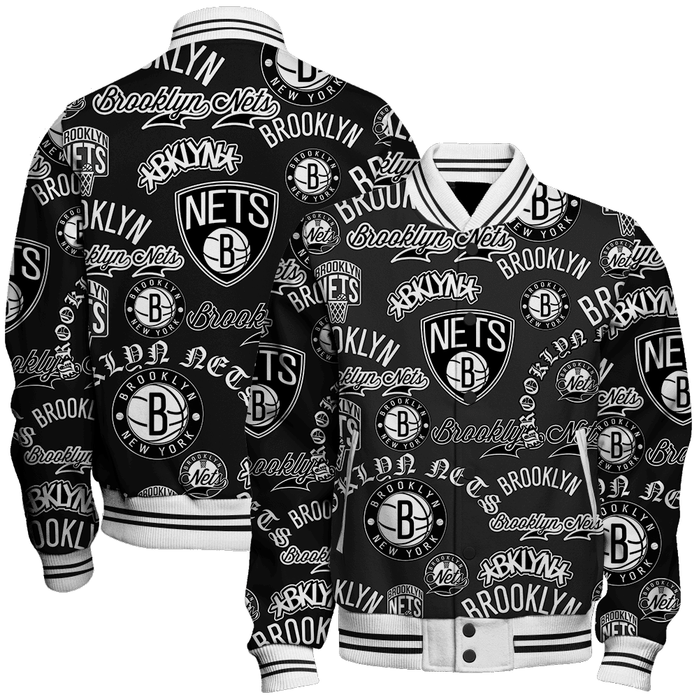 brooklyn nets nba baseball varsity jacket baseball jacket all over print sh1 v6 huj68