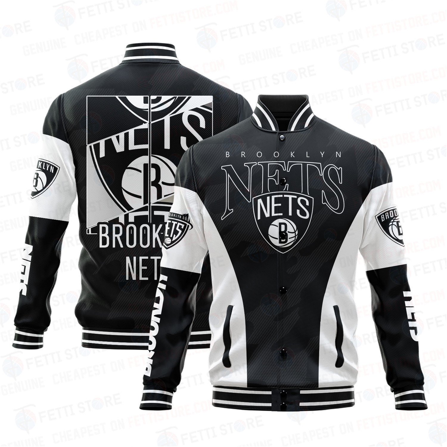 brooklyn nets nba baseball varsity jacket baseball jacket all over print sh1 v7 ysgwy