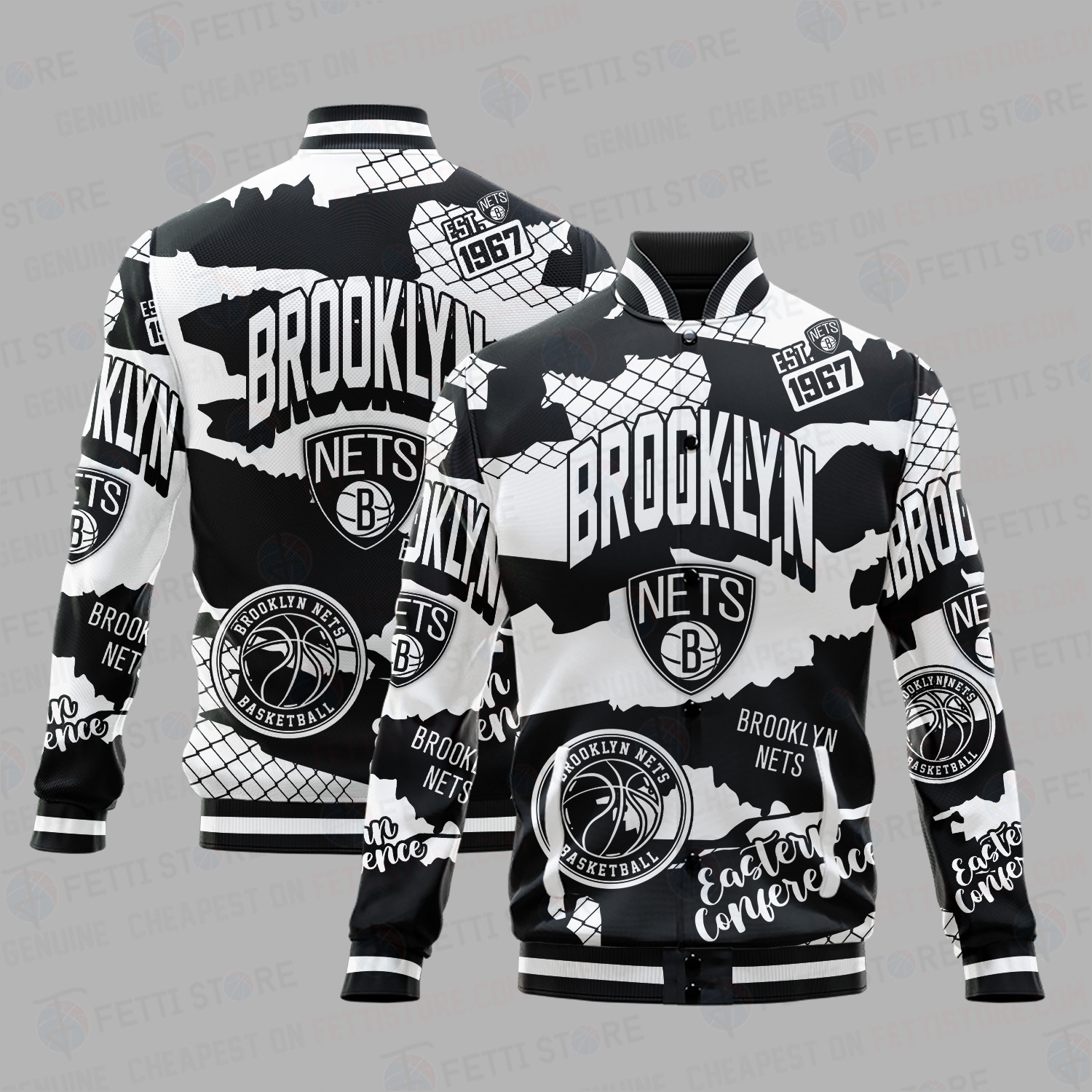 brooklyn nets nba baseball varsity jacket baseball jacket all over print sh1 v8 ejlfq