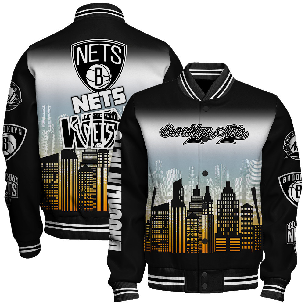 brooklyn nets nba baseball varsity jacket baseball jacket all over print stm v16 hq90l