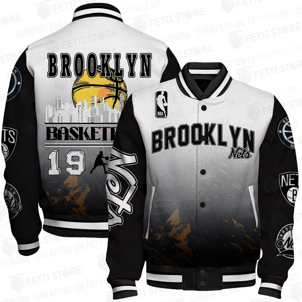 brooklyn nets nba baseball varsity jacket baseball jacket all over print wf24 gphnm