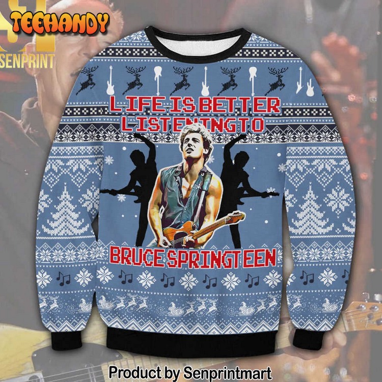 bruce springsteen for christmas gifts ugly xmas sweater 5jsin