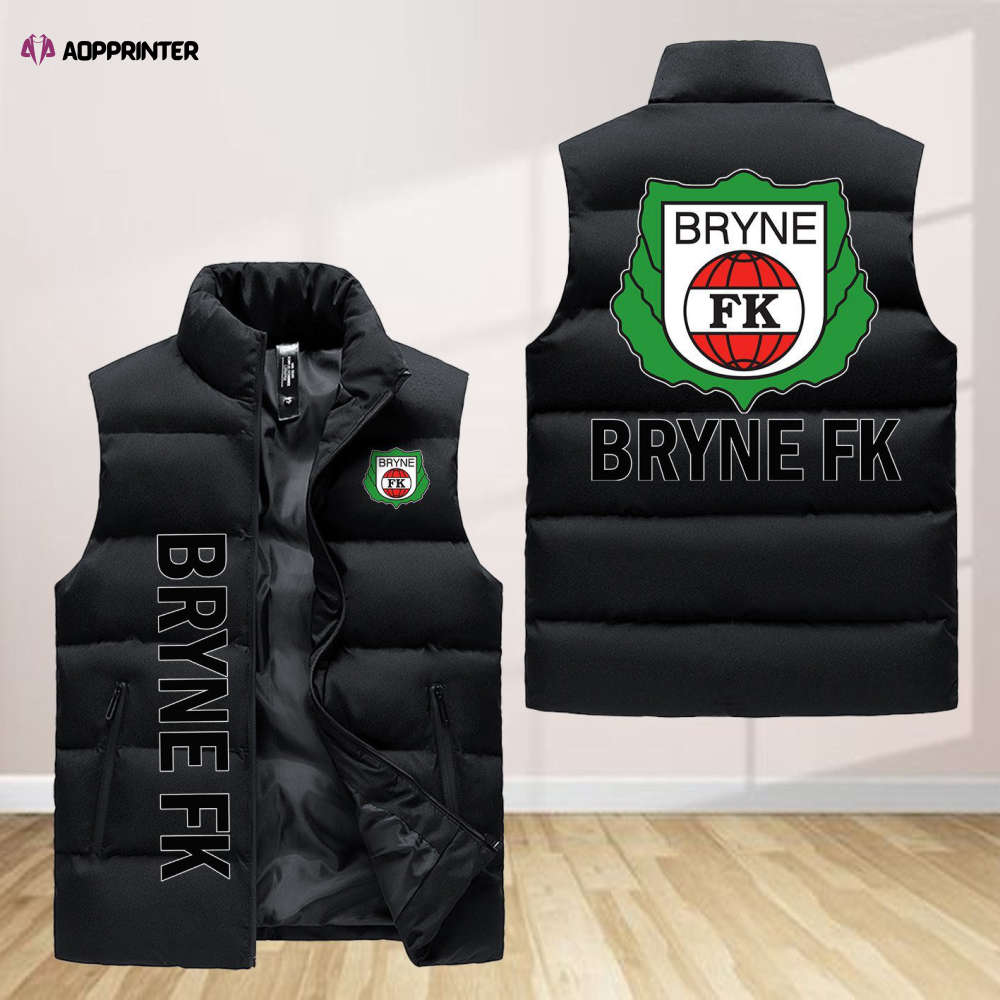 bryne fk sleeveless puffer jacket custom for fans spj0255