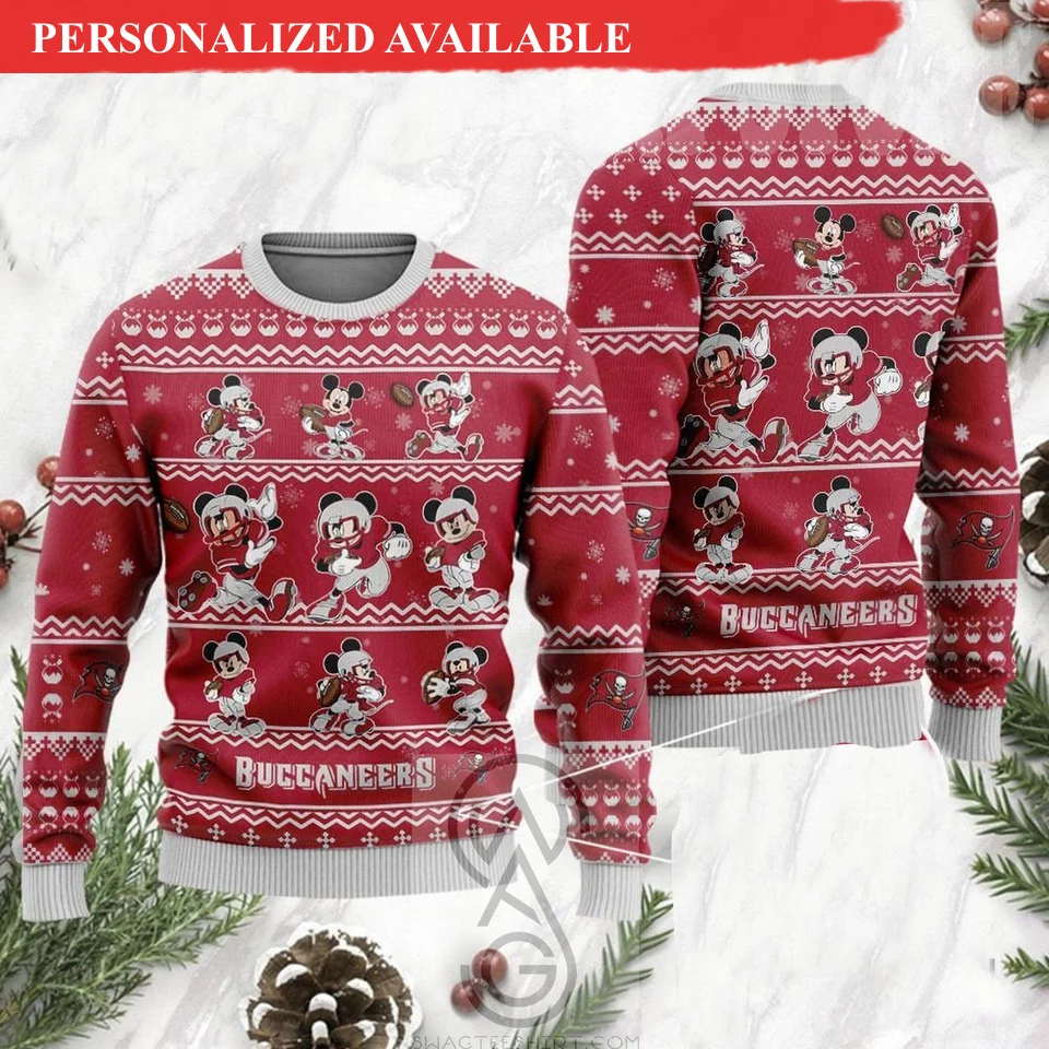 buccaneers 2022 football mickey 3d sweater 8844