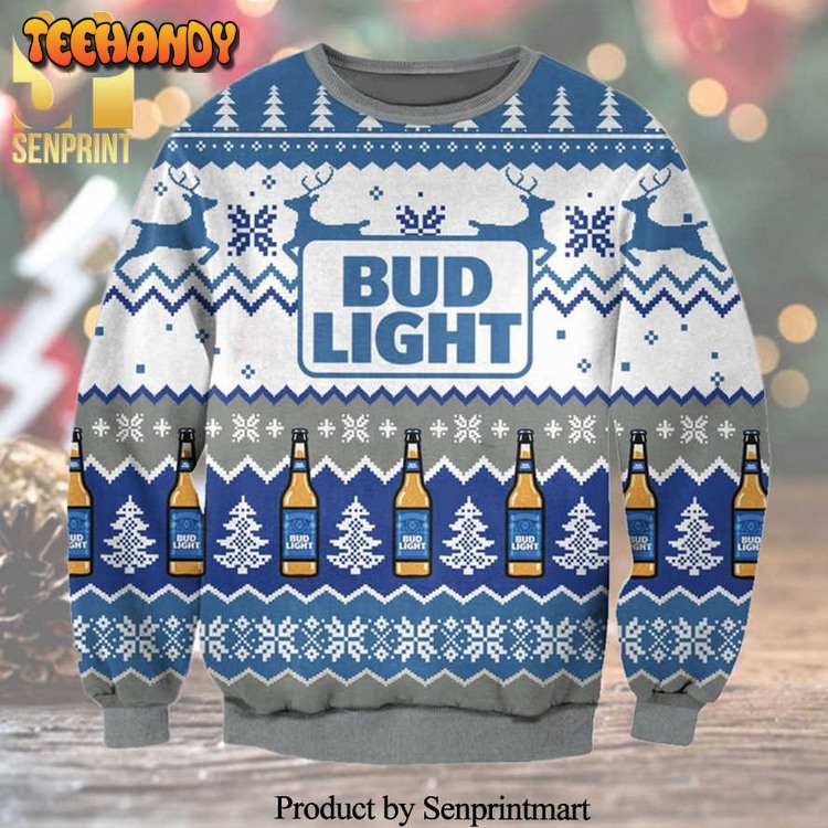 bud light knitted ugly xmas sweater i5kps