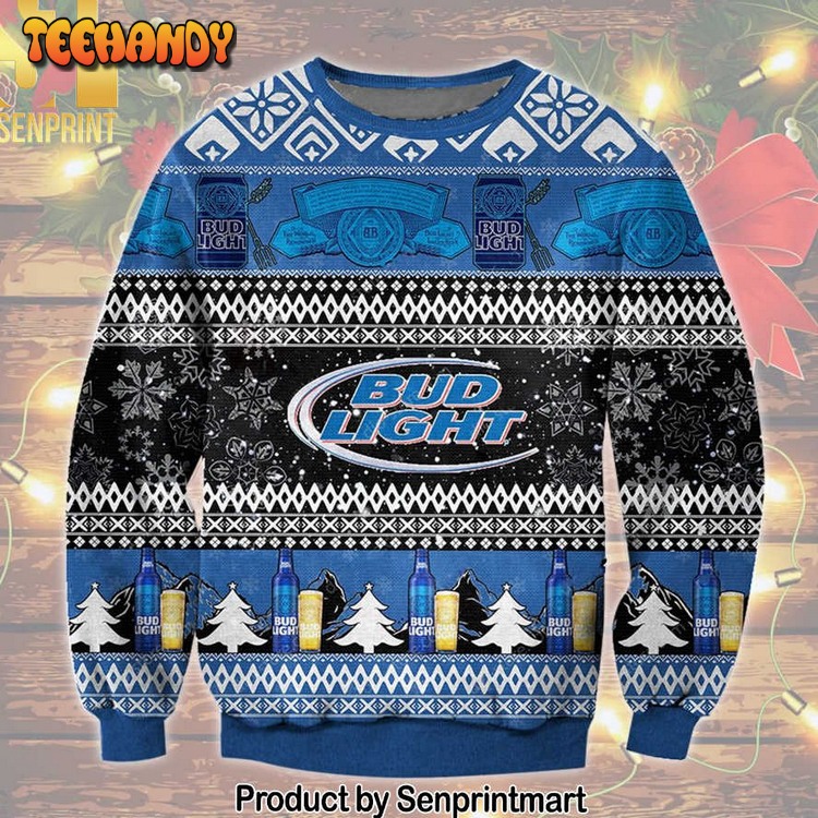 bud light knitting pattern ugly xmas sweater qych1