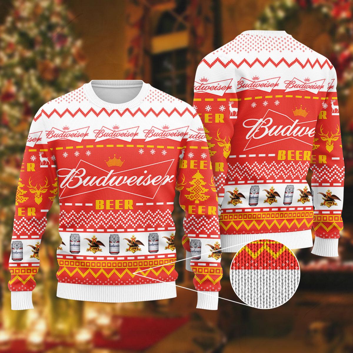 budweiser beer ugly sweater flexiquor com