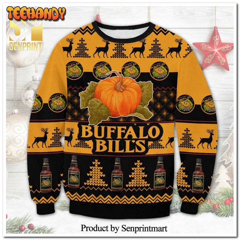 buffalo bills brewery americas original pumpkin ale ugly xmas sweater xg3s4