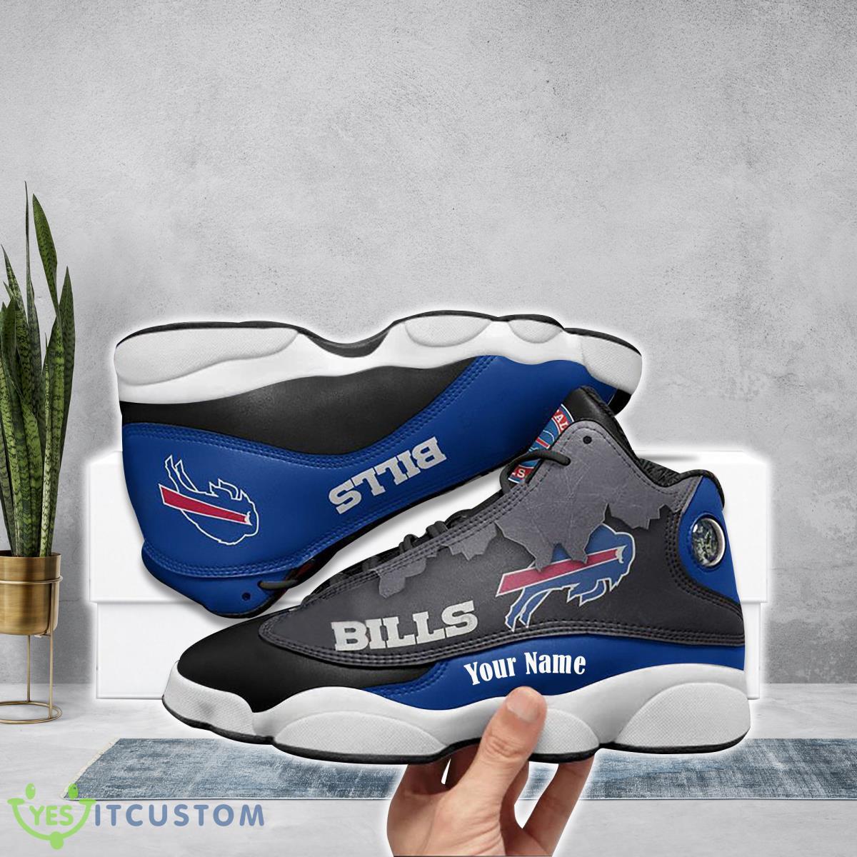 buffalo bills football team custom name air jordan 13 running shoes gift for fans