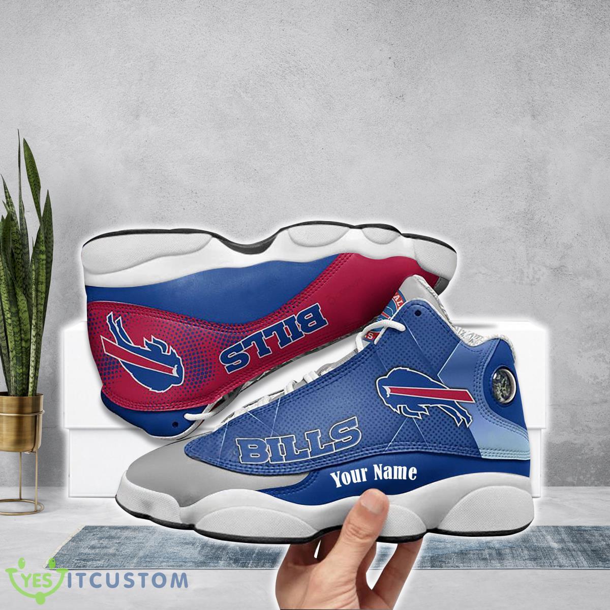 buffalo bills football team custom name air jordan 13 running shoes great gift for fans