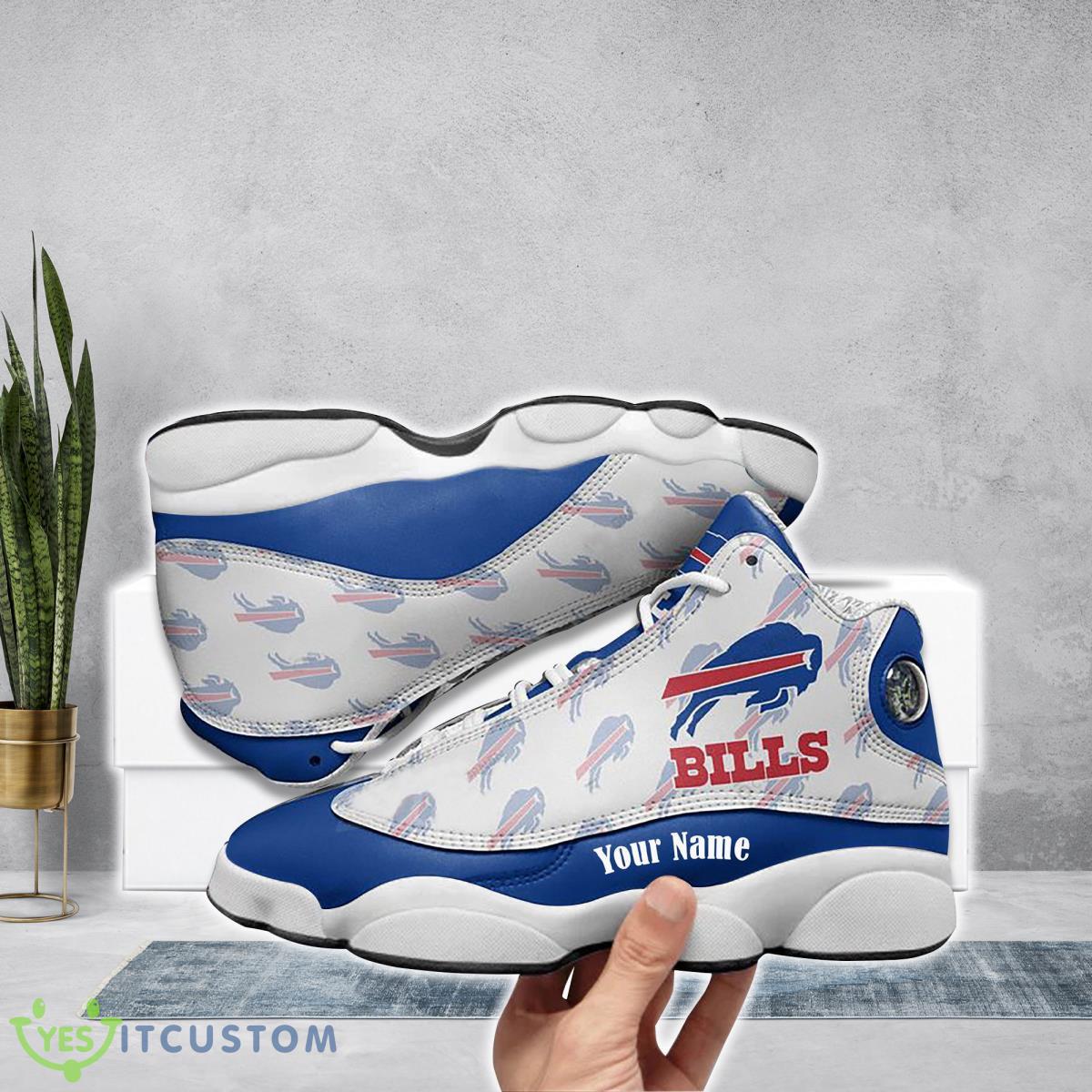 buffalo bills football team custom name air jordan 13 running shoes impressive gift for fans