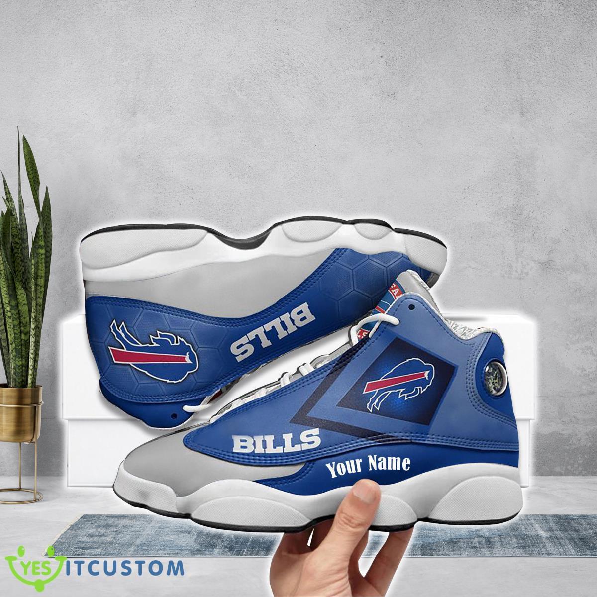 buffalo bills football team custom name air jordan 13 running shoes unique gift for fans