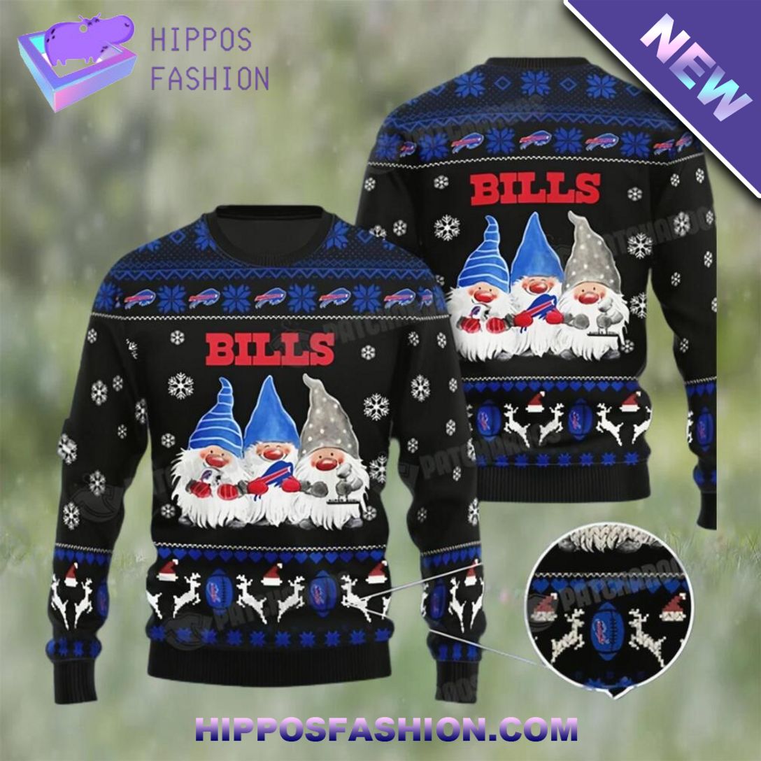 buffalo bills gnomes ugly christmas sweater 1 lfUO4