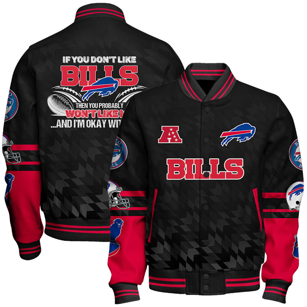 buffalo bills nfl 2024 american football conference unisex baseball varsity jacket baseball jacket all over print v12 3afq7