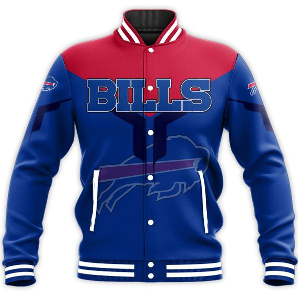 buffalo bills nfl football red and blue 3d print baseball varsity jacket baseball jacket all over print 7ljjw