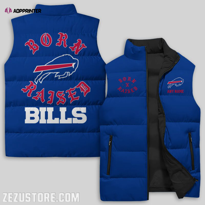 buffalo bills nfl sleeveless puffer jacket custom for fans gifts 5