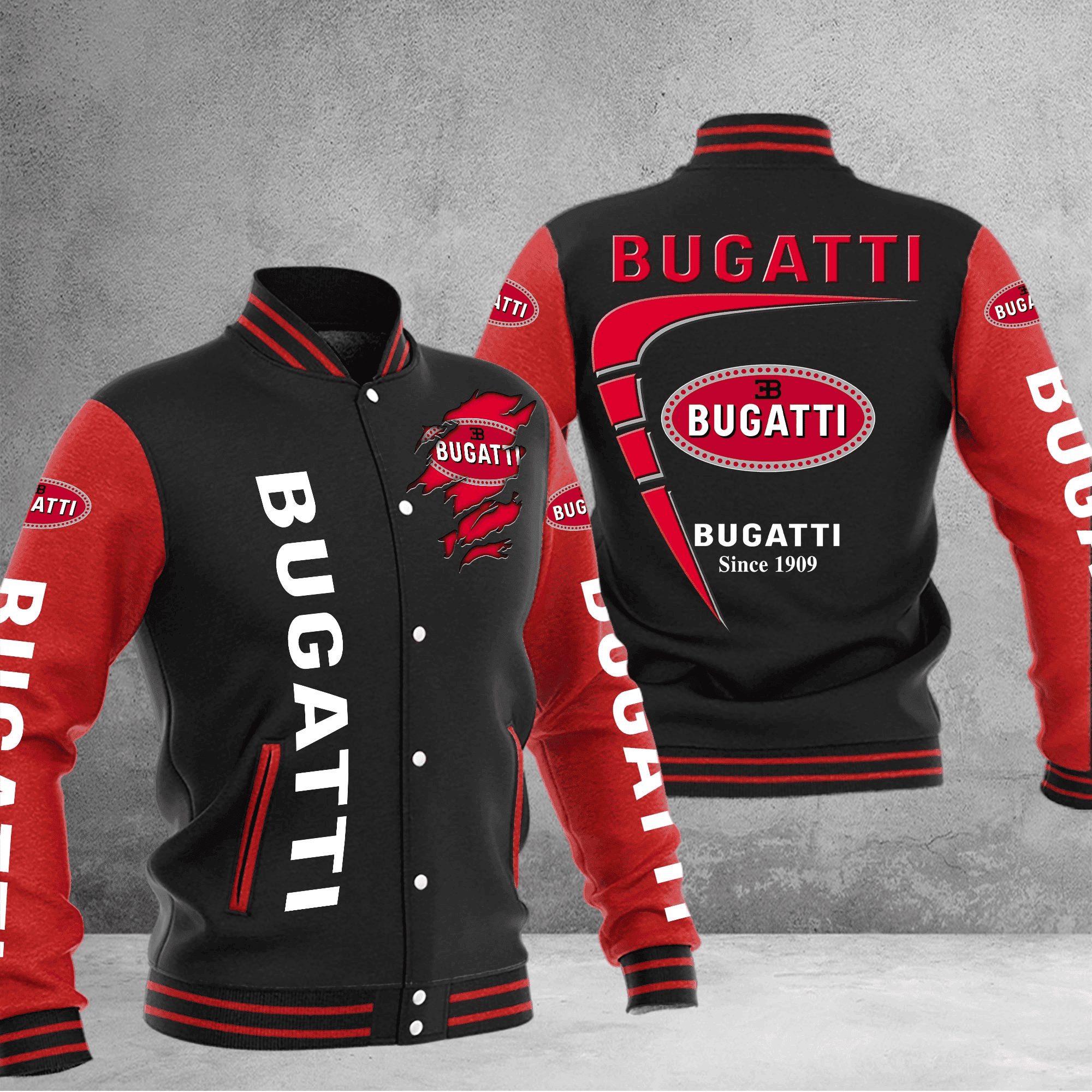 bugatti baseball varsity jacket baseball jacket all over print sj8z1