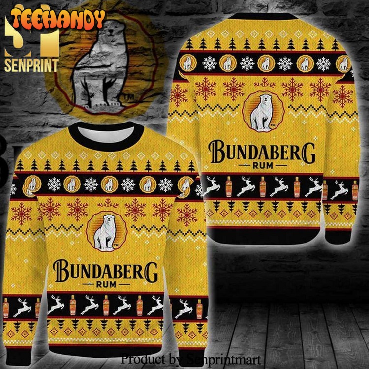 bundaberg brewed drinks rum knitted ugly xmas sweater royrn