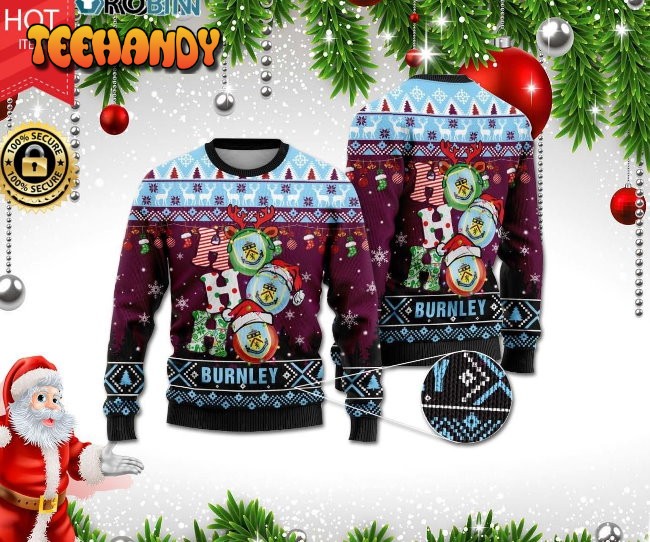 burnley ho ho ho 3d print christmas wool sweater ugly sweater t1gtm