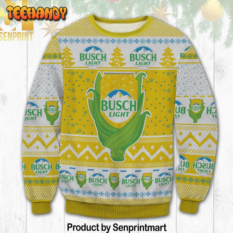 busch light corn knitting pattern 3d print ugly xmas sweater bk5ku