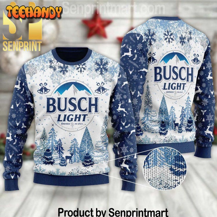 busch light full printed ugly xmas sweater aqmqm