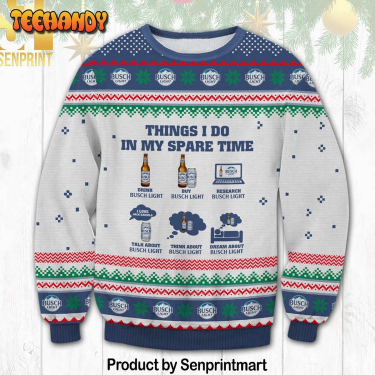 busch light spare time knitting pattern ugly xmas sweater hk4r3