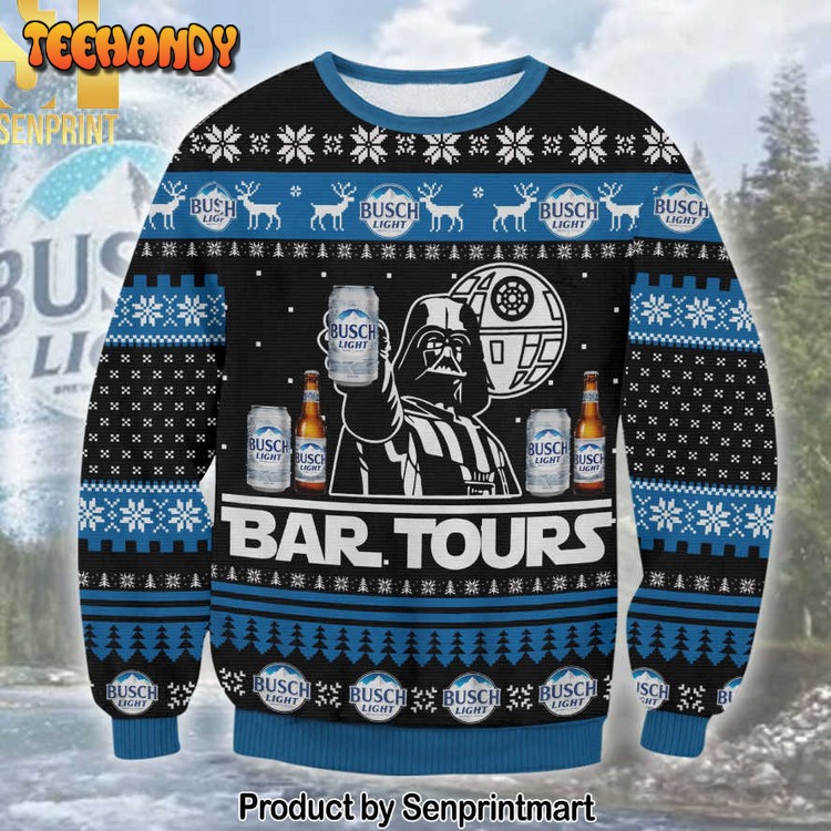 busch light star wars for christmas gifts 3d printed ugly xmas sweater uerq6