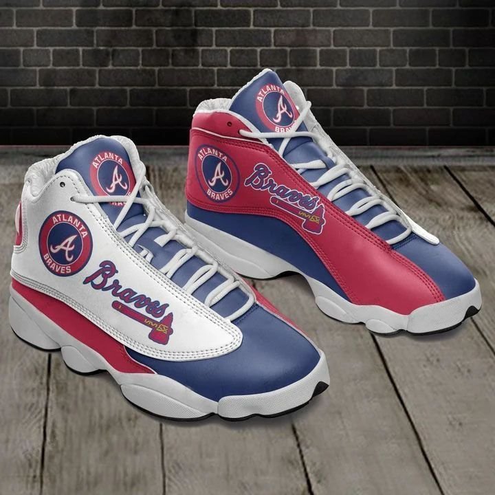 buy atlanta braves baseball aj13 shoes sport sneakerslfzrz