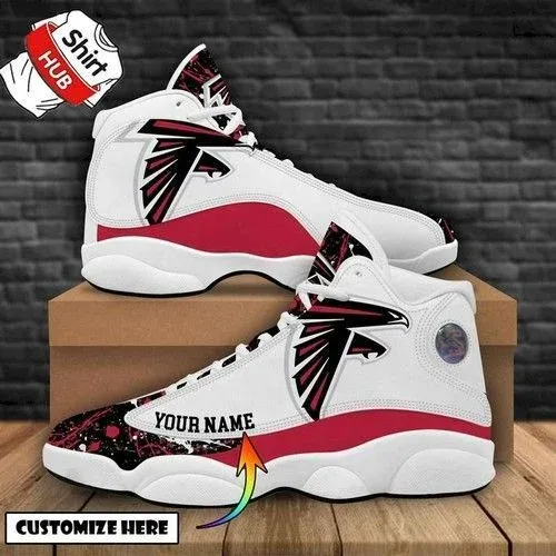 buy atlanta falcons air jd13 sneakers customized shoes gift for fan air jd13 sneakers personalized shoes designhyegs