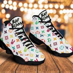 buy bad bunny lv aj13 sneaker form air jd13 sneaker hot louis vuitton sneakers gift for lv fans htnlqmd