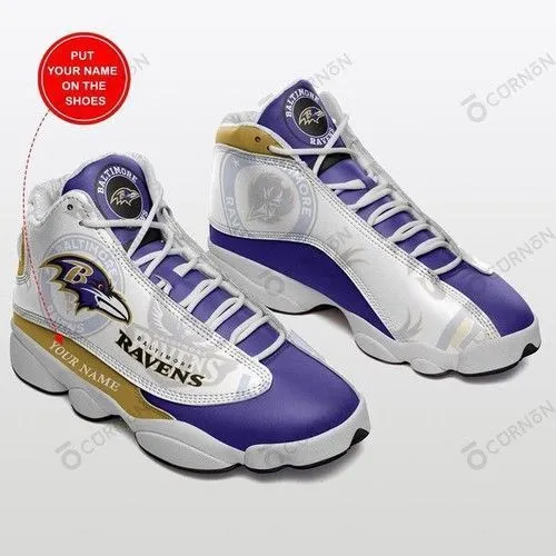 buy baltimore ravens personalized air jd13 sneakers gift for fan9sdap