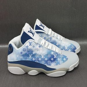 buy best louis vuitton blue white aj13 shoes lv sneakers gifts for men women htmsg51