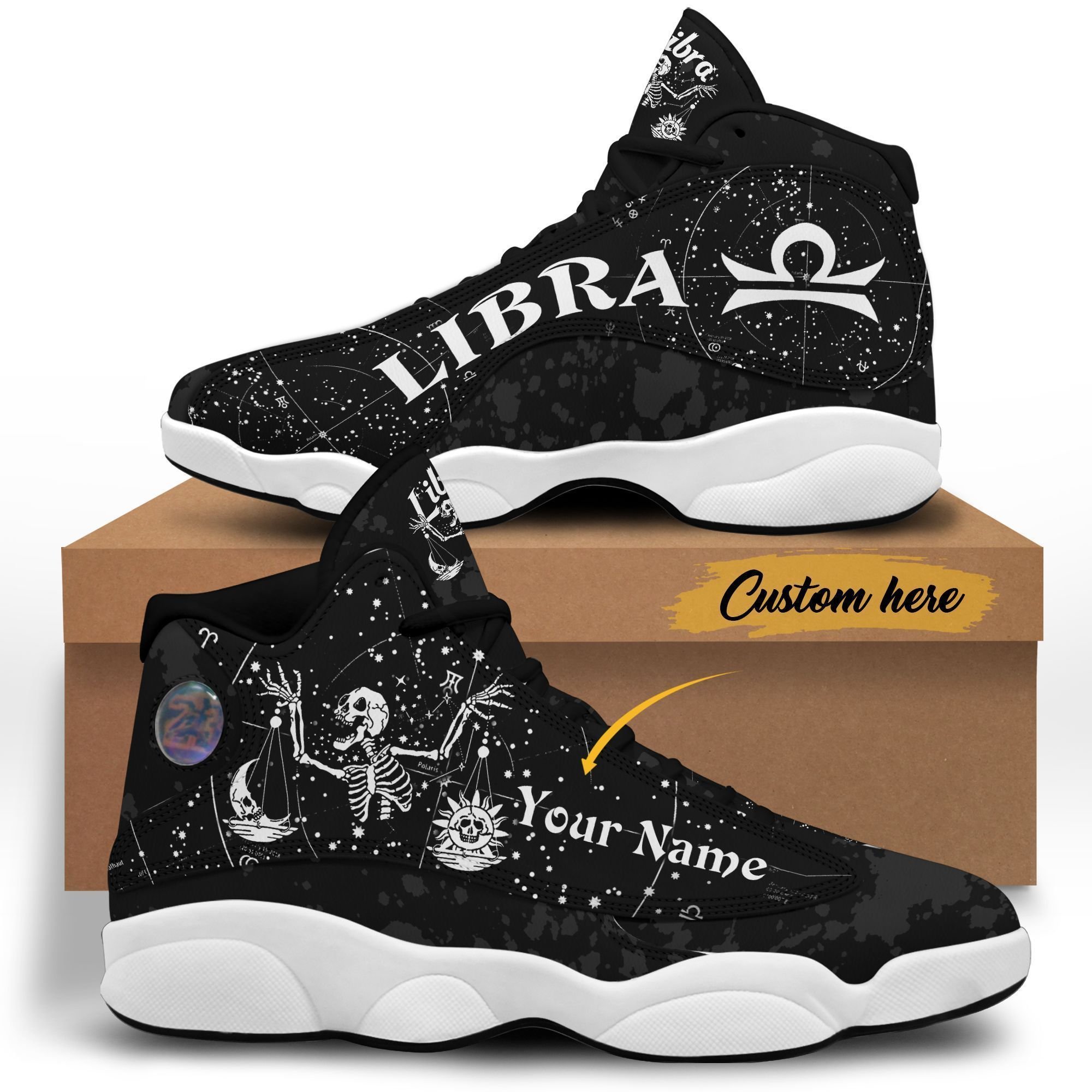 buy black and white libra jd 13 thm 264 aj13 sneaker air jd13 sneakers personalized shoes design5yuer