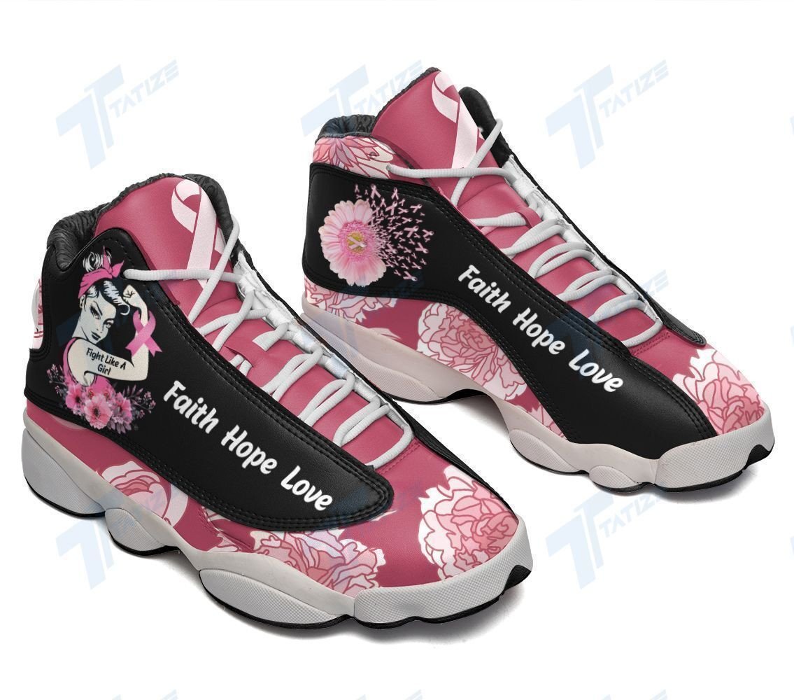 buy breast cancer fight like a girl aj13 sneakers shoes sportnfrf4