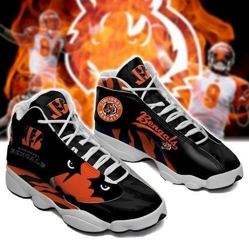 buy cincinnati bengals custom tennis aj13 for fan shoes sport sneakersirz79