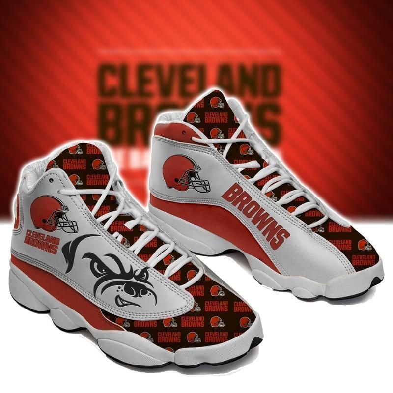 buy cleveland browns football aj13 jd 13 shoes sport sneakers air jd13 sneakers personalized shoes design7flt9