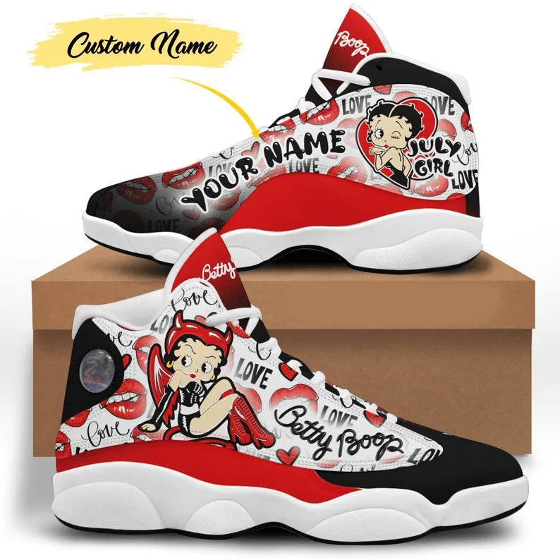 buy custom name love betty boop sneaker 3 for lover air jd13 shoes tl97 men and women size usxavpg