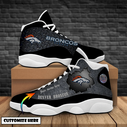 buy denver broncos custom aj13 sneaker air jd13 custom shoes des 174huoj