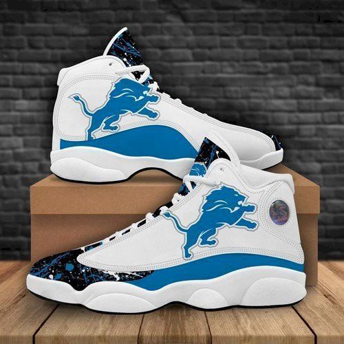 buy detroit lions custom aj13 sneaker custom sports shoes jd2021 des 6q0yda