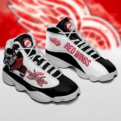 buy detroit red wings custom tennis aj13 for fan shoes sport sneakerssa0hf