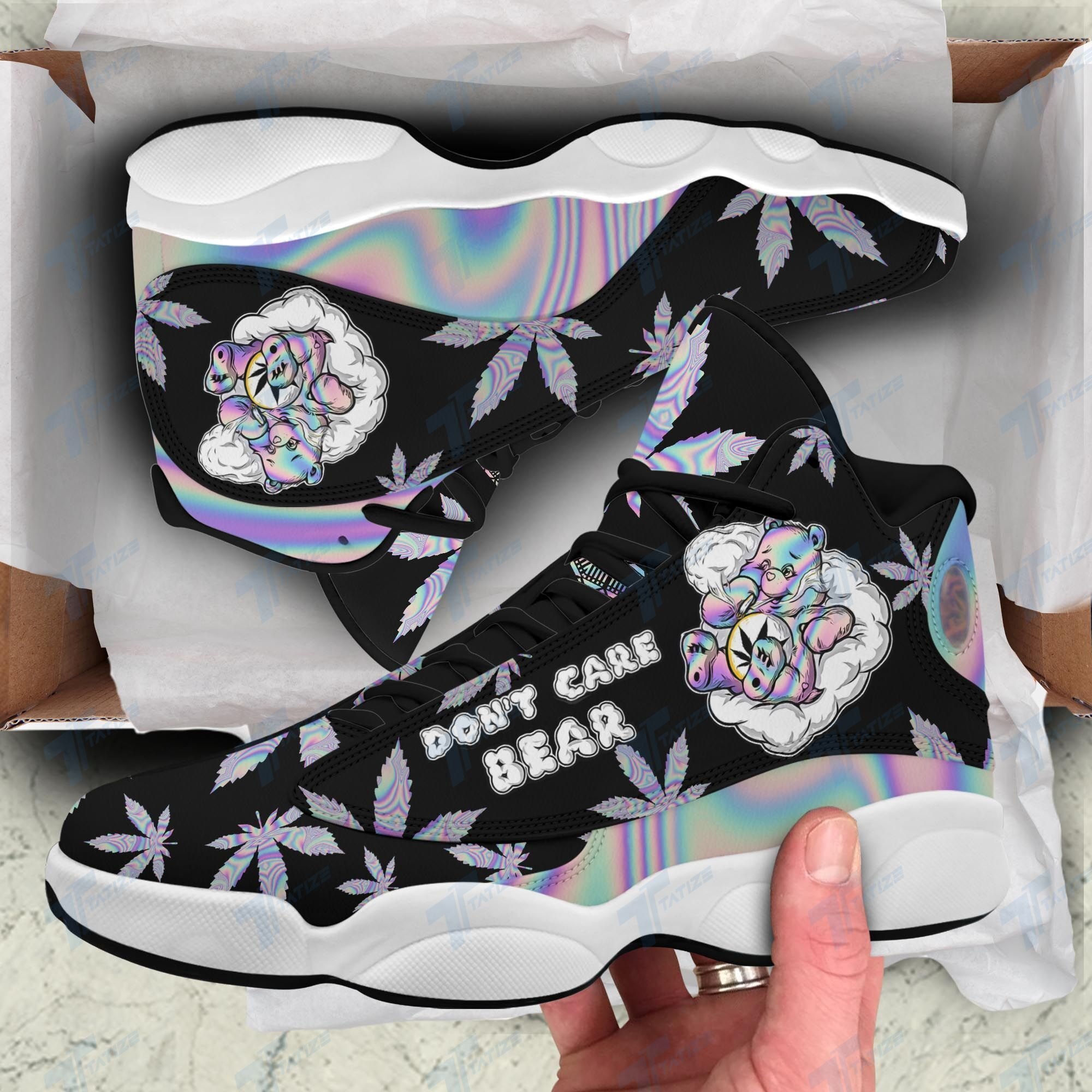 buy dont care bear weed aj13 sneakers air jd13 xiii shoes sport air jd13 sneakers personalized shoes designxlpji